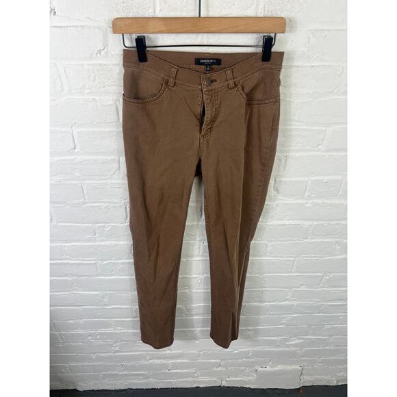Lafayette 148 Pants - Lafayette 148 Women's Trouser Pants Straight Leg Mid Rise Brown Size 4 Petite